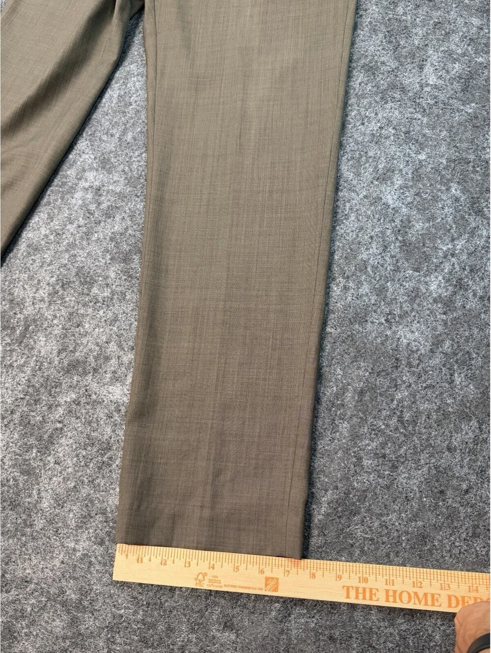 Lauren Ralph Lauren Mens 34x31 Brown Flat Front Wool Dress Pants Slacks